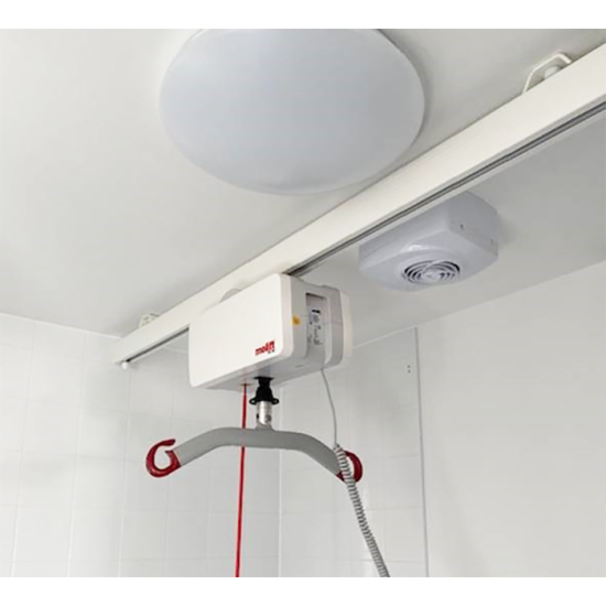 Molift Air 2-Way Straight Rail Ceiling Hoist Package - patient room application