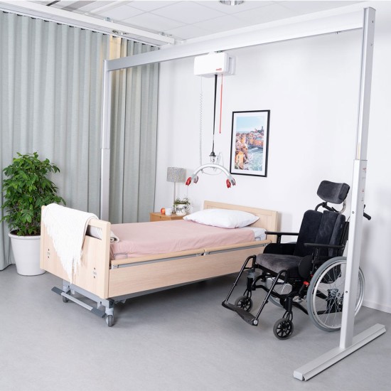 Molift Duo Gantry System - 2 Metre Rail room application