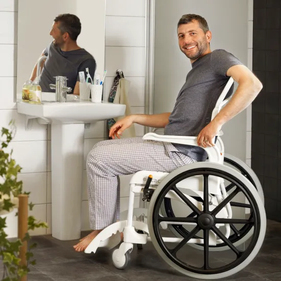 Etac Clean 24"- Green male patient