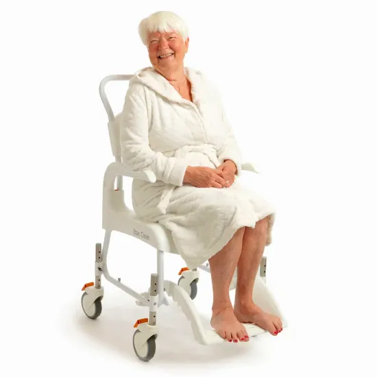 Etac Clean Height Adjustable Shower Commode patient