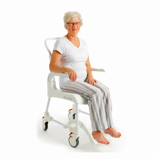 Etac Clean mobile shower commode patient